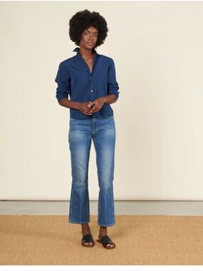 AMO Women’s Bella Peaceful Flare Leg Denim Jeans Medium Wash High Waist Size 27